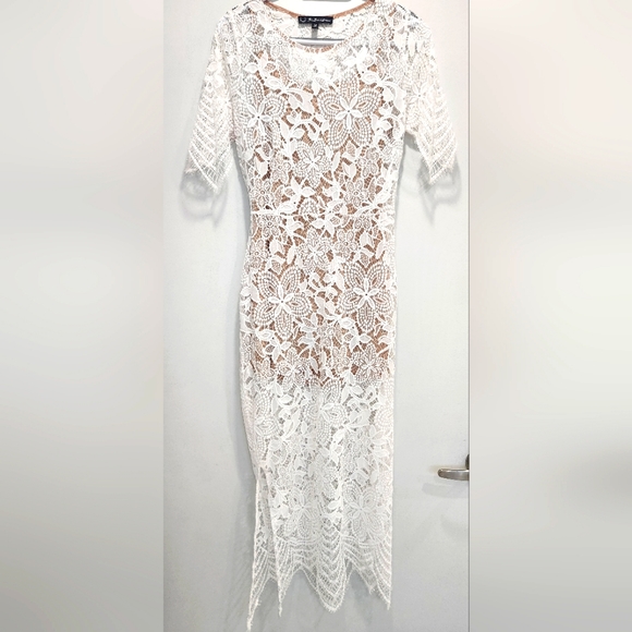 For Love and Lemons White Luna Lace Dress - Picture 5 of 10